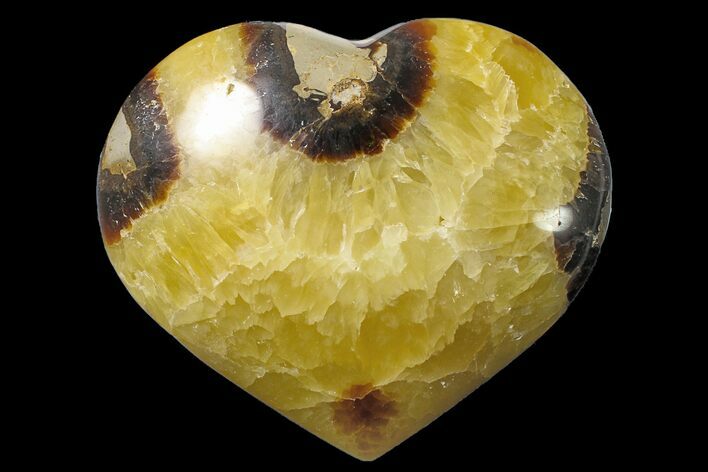 Polished Septarian Heart - Madagascar #156664